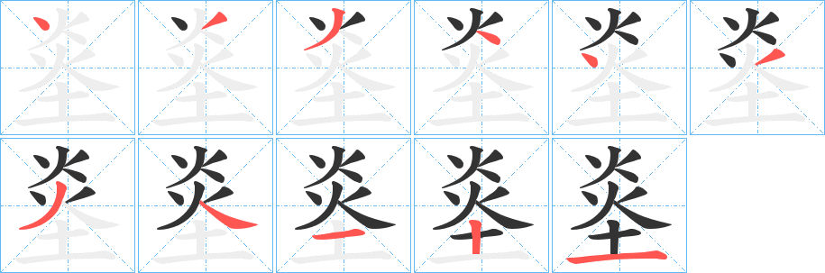 烾的筆順筆畫(huà)