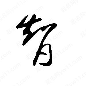 王世剛寫(xiě)的草字智