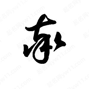 王天喜寫(xiě)的草字率