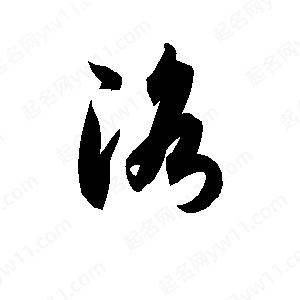 孫萬(wàn)民寫的草字洛